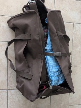 thirty-one Brown Canvas Duffel with Strap